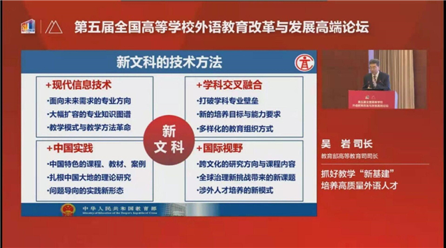 【直击现场·教研篇】外语教研室教师云端参加第五届全国高等学校外语教育改革与发展论坛