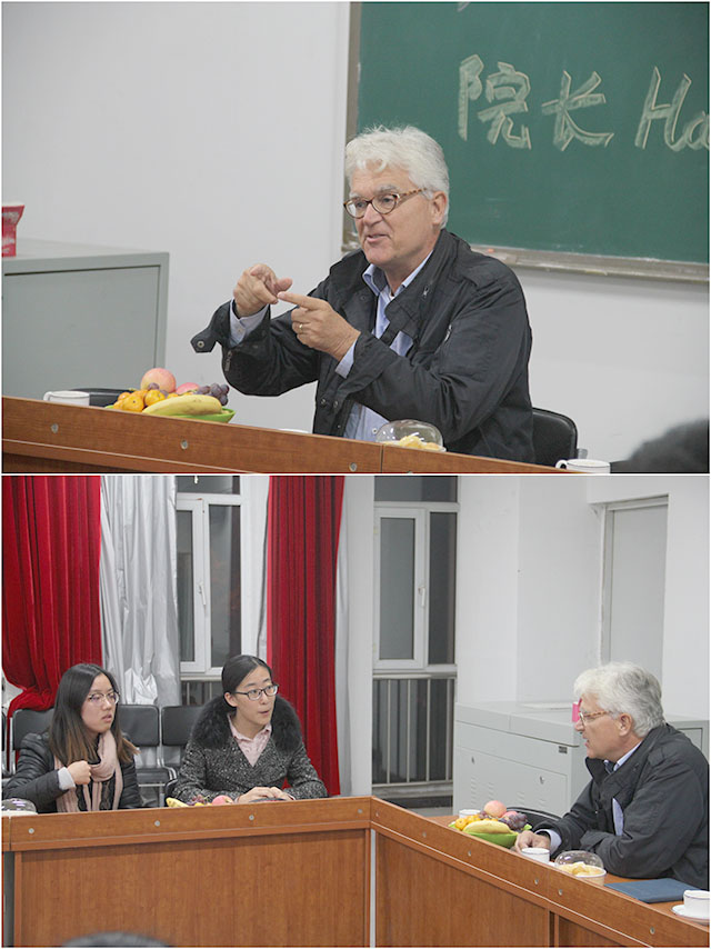 【国际交流】荷兰罗斯福精英学院院长Hans教授莅临0638太阳集团官网调研指导